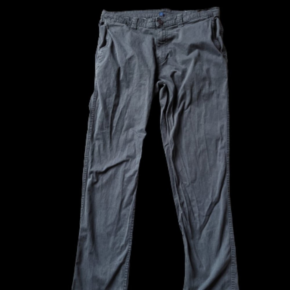 Gray George Slim Straight Pants